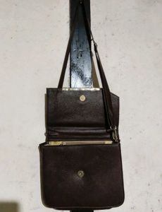 Brown Bow Accent Crossbody Bag 🤎