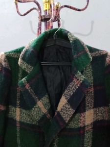 Green Plaid Coat