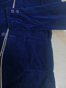 Men Coat Velvet Woolen