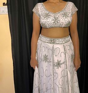 Net White Choli