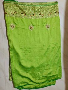 Green Embroidered Saree🎊🎊🎉🥳