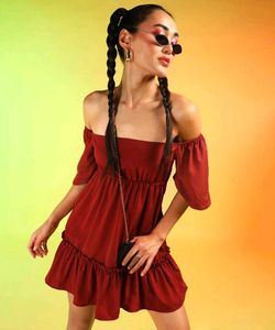 Burgundy Dress