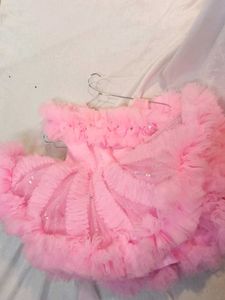 Pink Ruffle Tulle Dress