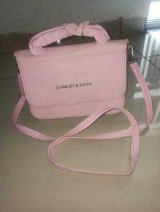 Charles &amp; Keith Pink Top Handle Bag