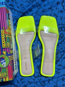 Mochi Neon Yellow Heels – Worn Just Once!