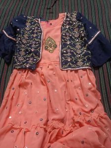 Three piece set  ( Dupatta , jacket and dress )
