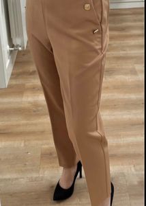 Zara Beige Cigarette Pants