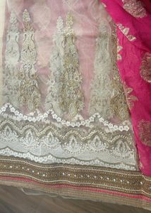 Mirror and Stone Work Saree