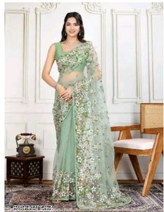 Tanya mittal sadi. fancy net saree   cash on  deli