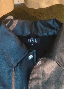 Oyela Black Leather Jacket