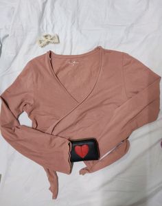 Wrap Around Pink Blush Crop Top