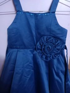 Navy Blue Frock With Jacket.