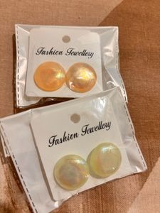 Colorfull Stud Earrings (pack Of 3)