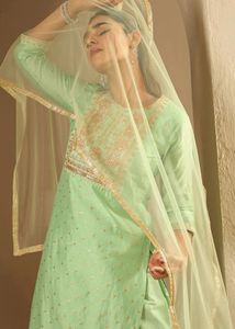 Never used Elegant Mint Green Kurta Set Size XXL