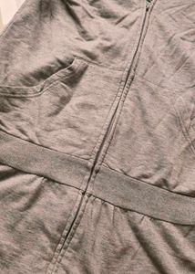 Gray Zip-Up Hoodie