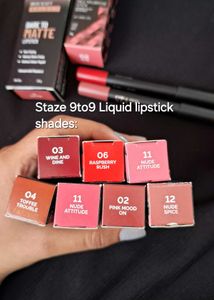 Swiss Beauty+Staze 9to9 LIPSTICK COMBO SALE