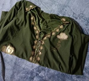 Elegant Olive Green Kurta