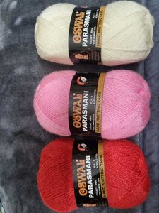Set Of 3 OSWAL KNITTING YARN