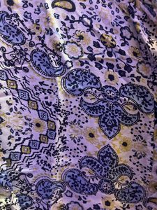 Paisley Print Button-Down Top