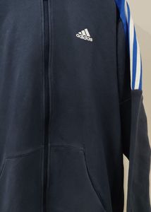 Adidas Navy Zip-Up Hoodie