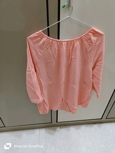 Chanderi Cotton Peach Top