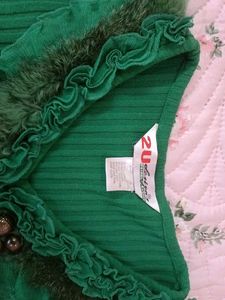 Green Embellished Top