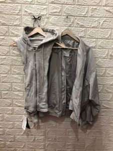 Gray Glitchez Zip-Up Hoodie