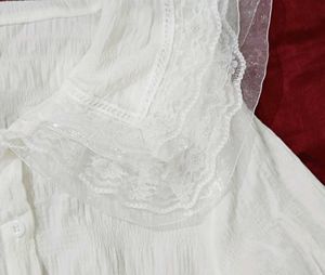 Victorian-style lace Shirt with a Peter Pan Collar
