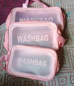 Pink Washbag Set (3 Pieces)