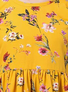 Printed Yellow Top Women