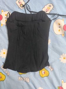 Black Punk Fitted Corset Top
