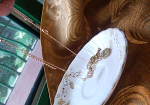 Magnetic Pendant And Golden Bracelet