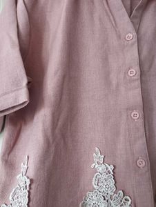 Pink Lace Trimmed Top💓