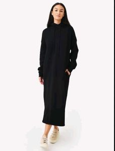 🖤Maxi woolen hoodie dress🖤