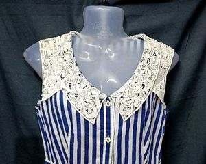 Blue &amp; White Stripe Dress..👗