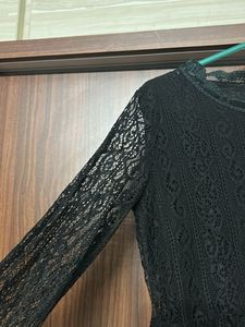 Elegant Black Lace Dress