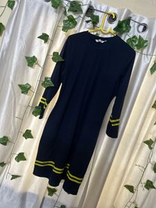 Navy &amp; Yellow Stripe Dress