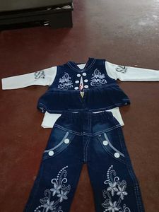 Dress With Court And Pant