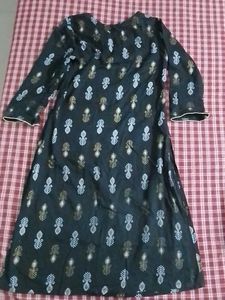 Elegant Black Printed Kurti