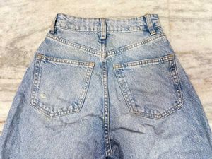 Wide Leg Distressed Jeans