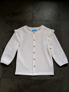 Cute White Ruffle Top