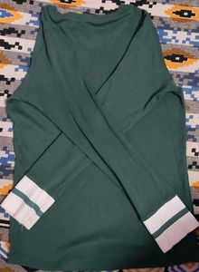 100% Cotton 13-14yrs Boys Green Round Neck T-shirt