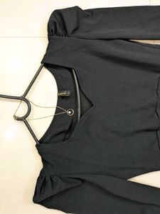 Black mini bodycon dress