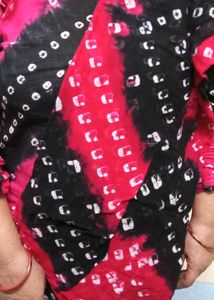 Bandhej Women Suit Red Shalwar Kurta