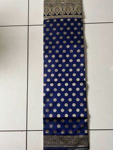 Nevy Blue Silk Kanjeevaram Saree