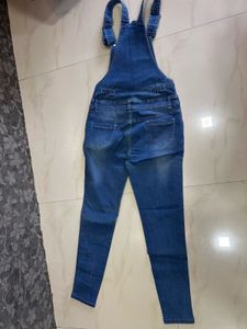 Women’s Mid Blue Fit Dungarees