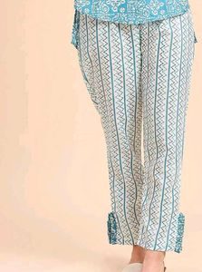 Patterned Blue Shirt