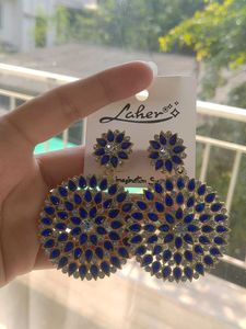 Sparkling Blue Stone Earrings
