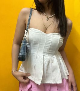 Kees White Tube Top