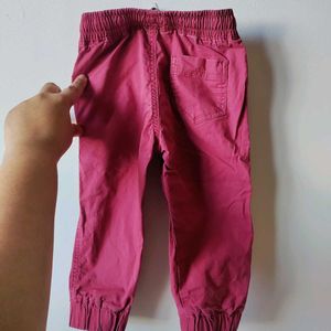 Blush Coloured Cotton Pants